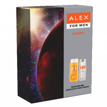 Alex Sport díszdoboz tusfürdő 250ml + deo 150ml